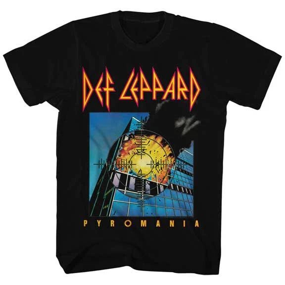 Def Leppard Pyromania Album Cover Men's T Shirt Rock Band Music Merch Unisex T-shirt, Sweatshirt, Hoodie, Long Sleeve Tee - T-Shirt, Sweatshirt, Hoodie
