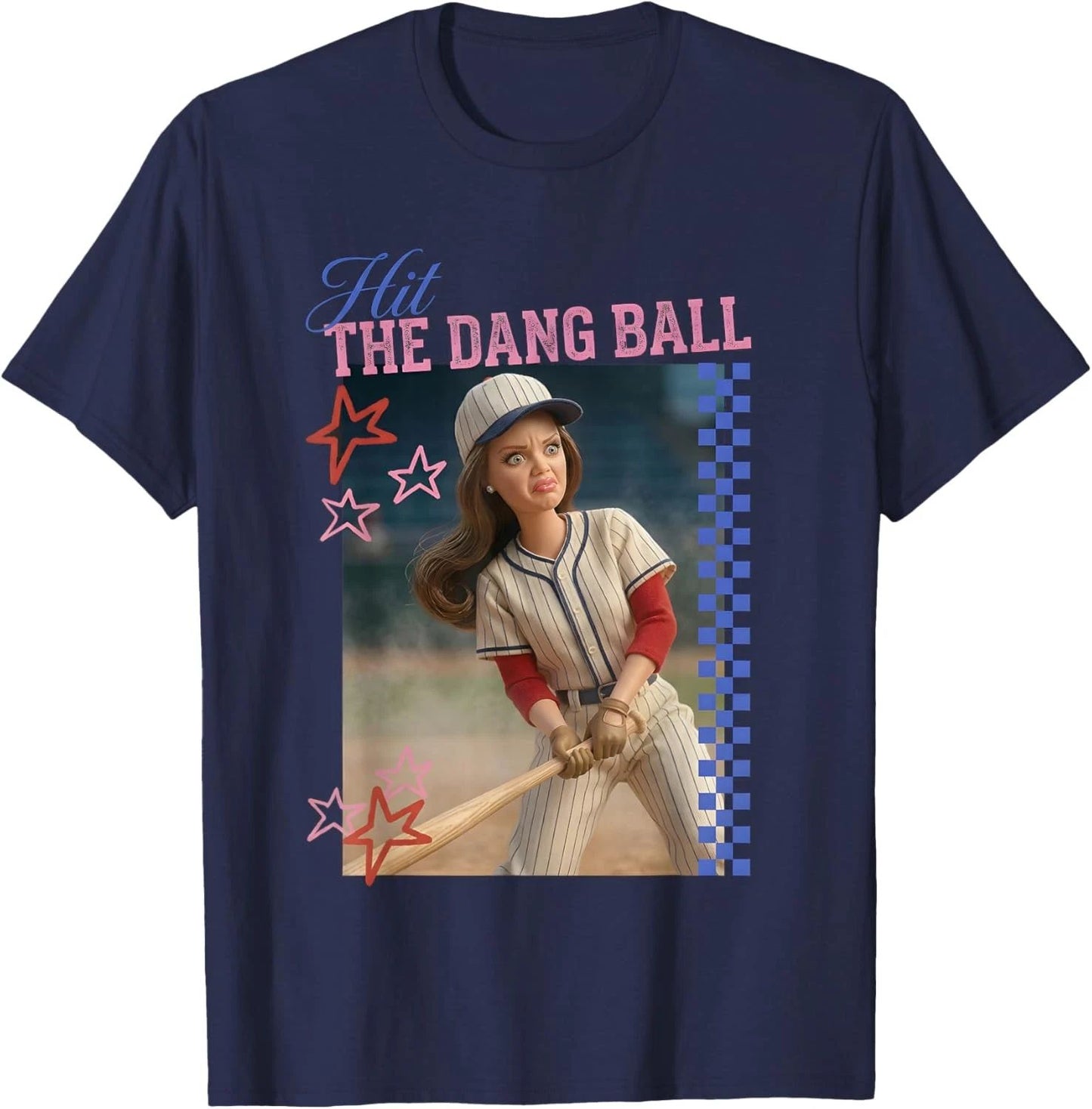 Hit The Dang Ball Funny Baseball Mom Softball Doll Face Meme Unisex T-Shirt Unisex T-shirt, Sweatshirt, Hoodie, Long Sleeve Tee - T-Shirt, Sweatshirt, Hoodie