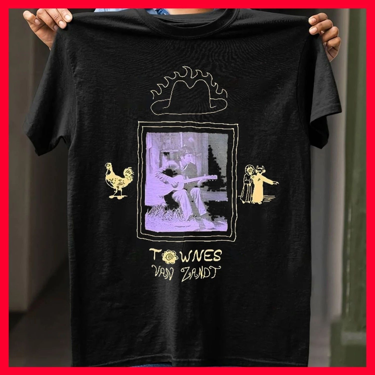 SALE - Townes Van Zandt For the Sake of the Song Shirt S-3XL Unisex T-shirt, Sweatshirt, Hoodie, Long Sleeve Tee - T-Shirt, Sweatshirt, Hoodie