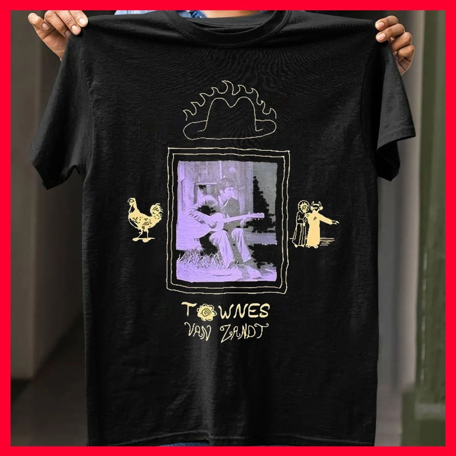 SALE - Townes Van Zandt For the Sake of the Song Shirt S-3XL Unisex T-shirt, Sweatshirt, Hoodie, Long Sleeve Tee - T-Shirt, Sweatshirt, Hoodie