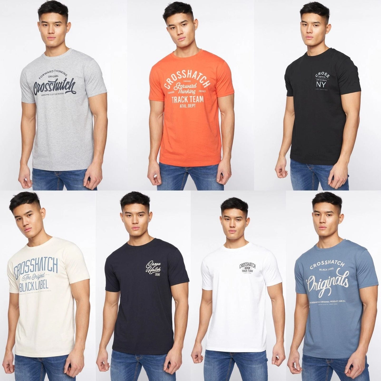 Men's Crosshatch T-Shirt Crew Neck Short Sleeve Casual Soft Cotton Summer Top Unisex T-shirt, Sweatshirt, Hoodie, Long Sleeve Tee - T-Shirt, Sweatshirt, Hoodie