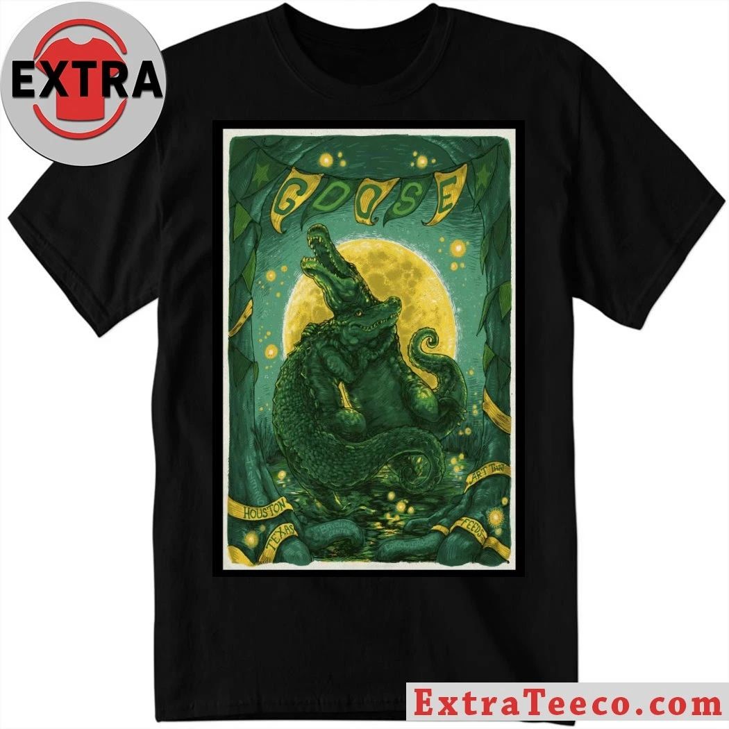 Goose Houston Bayou Music Center on 4 23 2026 Poster Shirt Unisex T-shirt, Sweatshirt, Hoodie, Long Sleeve Tee - T-Shirt, Sweatshirt, Hoodie