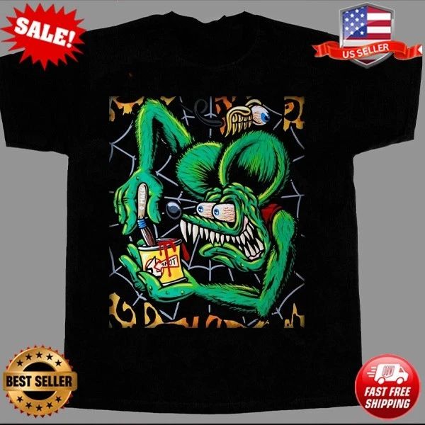 VTG New Ed Roth Rat Fink Funny Cotton Black Unisex T-Shirt S-5XL Unisex T-shirt, Sweatshirt, Hoodie, Long Sleeve Tee - T-Shirt, Sweatshirt, Hoodie