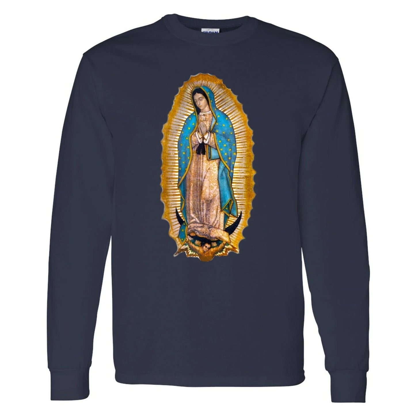 Our Lady of Guadalupe Virgin Mary Mother of Jesus Catholic Long Sleeve Shirt Unisex T-shirt, Sweatshirt, Hoodie, Long Sleeve Tee - T-Shirt, Sweatshirt, Hoodie