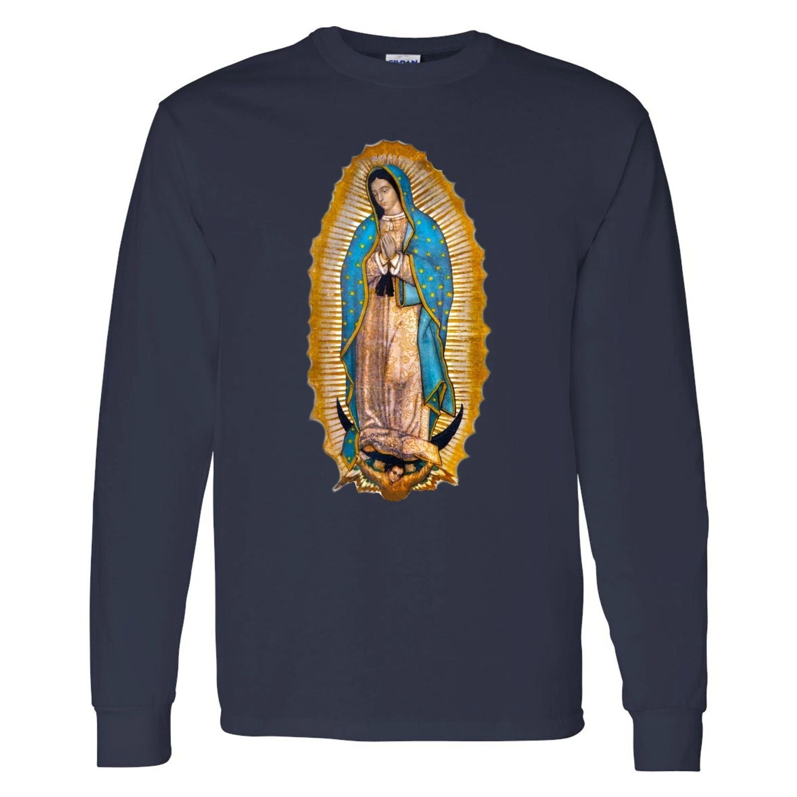 Our Lady of Guadalupe Virgin Mary Mother of Jesus Catholic Long Sleeve Shirt Unisex T-shirt, Sweatshirt, Hoodie, Long Sleeve Tee - T-Shirt, Sweatshirt, Hoodie
