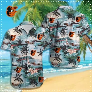 Baltimore Orioles Aloha Beach Hawaiian Shirt Unisex T-shirt, Sweatshirt, Hoodie, Long Sleeve Tee - T-Shirt, Sweatshirt, Hoodie