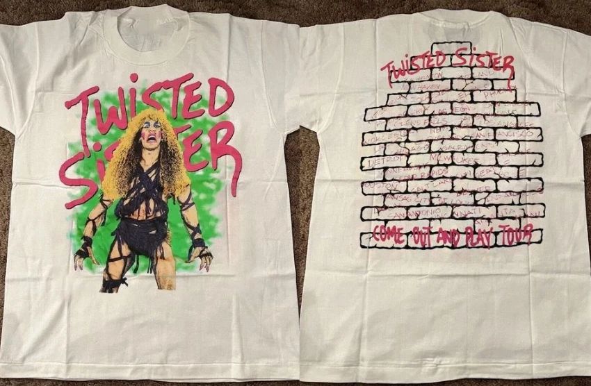 1985 Twisted Sister Come Out & Play Tour 2 Side White Unisex Shirt S-5XL Unisex T-shirt, Sweatshirt, Hoodie, Long Sleeve Tee - T-Shirt, Sweatshirt, Hoodie