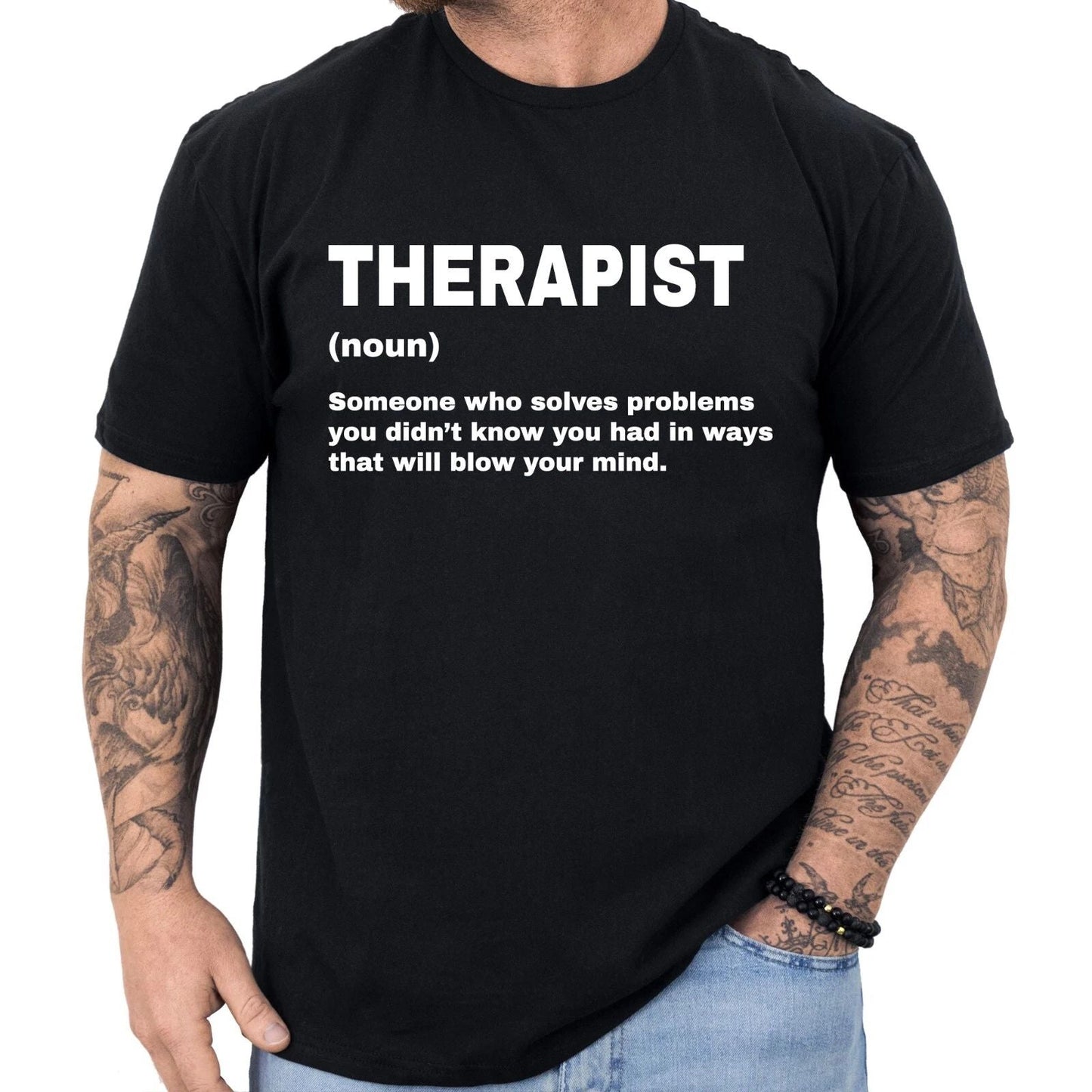 Therapist Definition T-shirt Funny Gifts Profession Shirt Men & Women Unisex T-shirt, Sweatshirt, Hoodie, Long Sleeve Tee - T-Shirt, Sweatshirt, Hoodie
