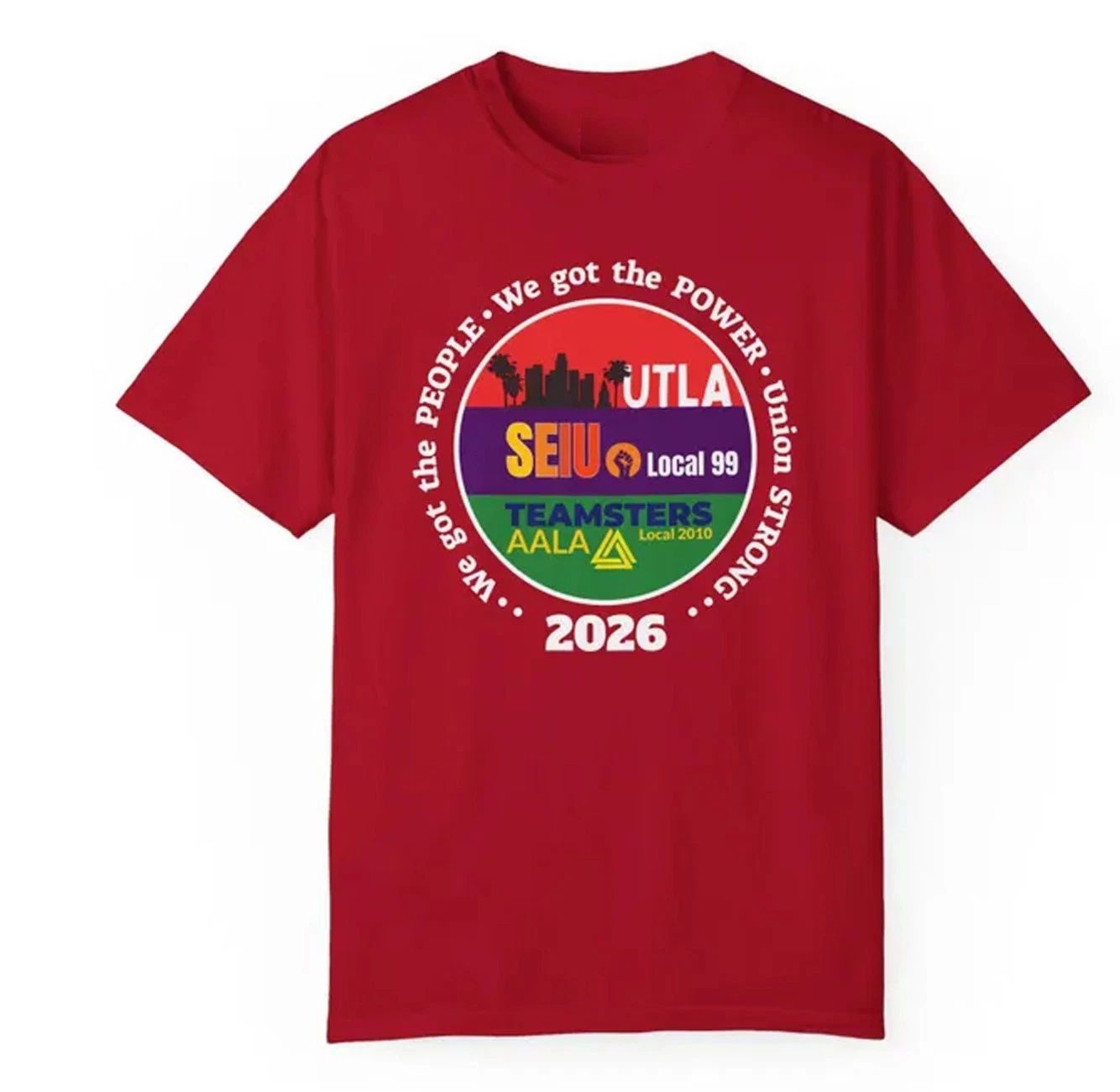UTLA, SEIU, AALA = Unions Strong t-shirt Unisex T-shirt, Sweatshirt, Hoodie, Long Sleeve Tee - T-Shirt, Sweatshirt, Hoodie