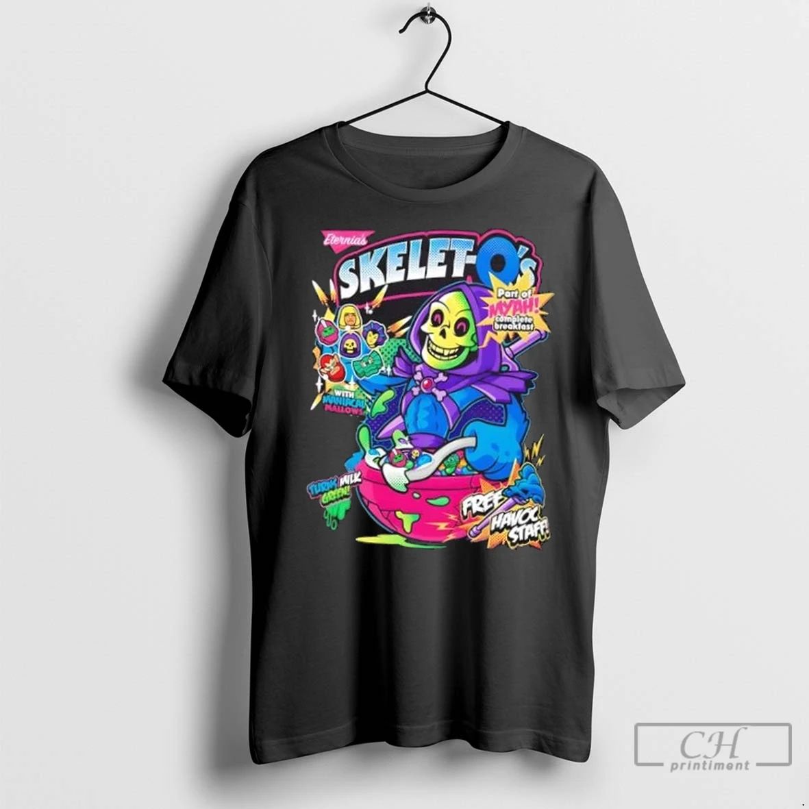 Premium Skelet Os Cereal Grim Reaper Parody Unisex T-shirt, Sweatshirt, Hoodie, Long Sleeve Tee - T-Shirt, Sweatshirt, Hoodie