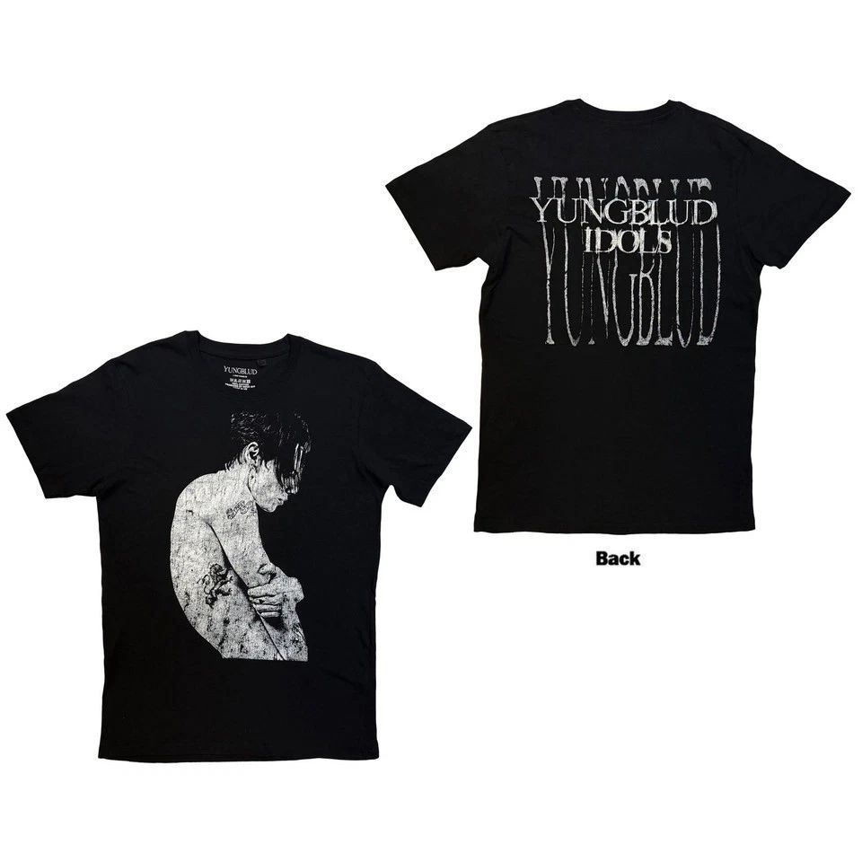 Yungblud Unisex T-Shirt: idols (Black) official  5 sizes Unisex T-shirt, Sweatshirt, Hoodie, Long Sleeve Tee - T-Shirt, Sweatshirt, Hoodie
