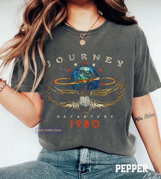 Journey Rock Band Tee, Journey Band T-Shirt Unisex T-shirt, Sweatshirt, Hoodie, Long Sleeve Tee - T-Shirt, Sweatshirt, Hoodie