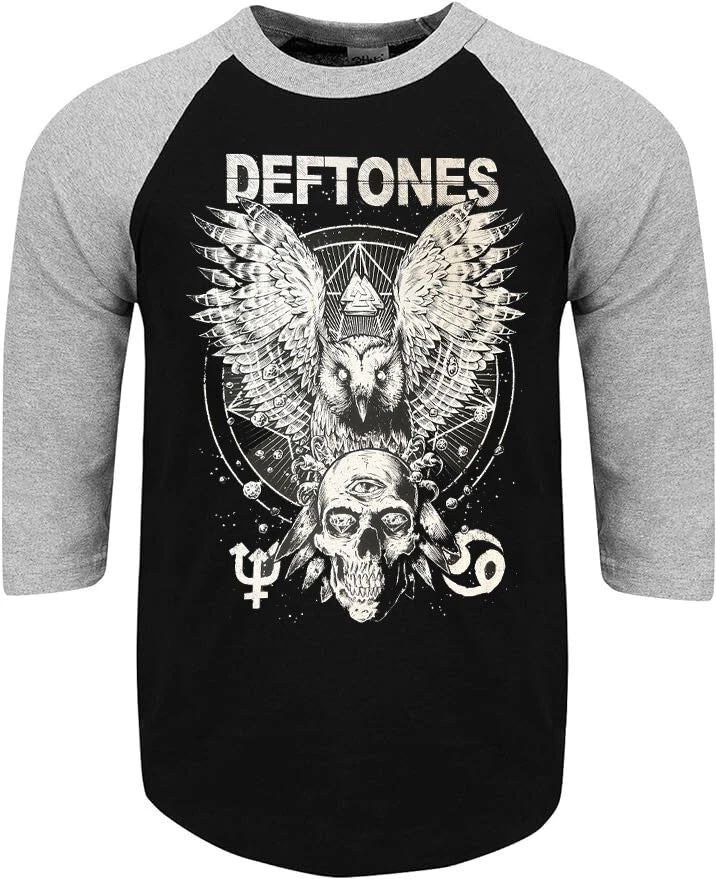 DEFTONES DIAMOND EYES PUNK ROCK SHIRT RAGLAN 3/4 SLEEVE (Multiple Variations) Unisex T-shirt, Sweatshirt, Hoodie, Long Sleeve Tee - T-Shirt, Sweatshirt, Hoodie