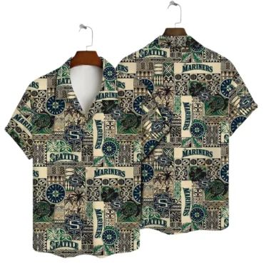 Seattle Mariners Aloha Waves Hawaiian Shirt Unisex T-shirt, Sweatshirt, Hoodie, Long Sleeve Tee - T-Shirt, Sweatshirt, Hoodie