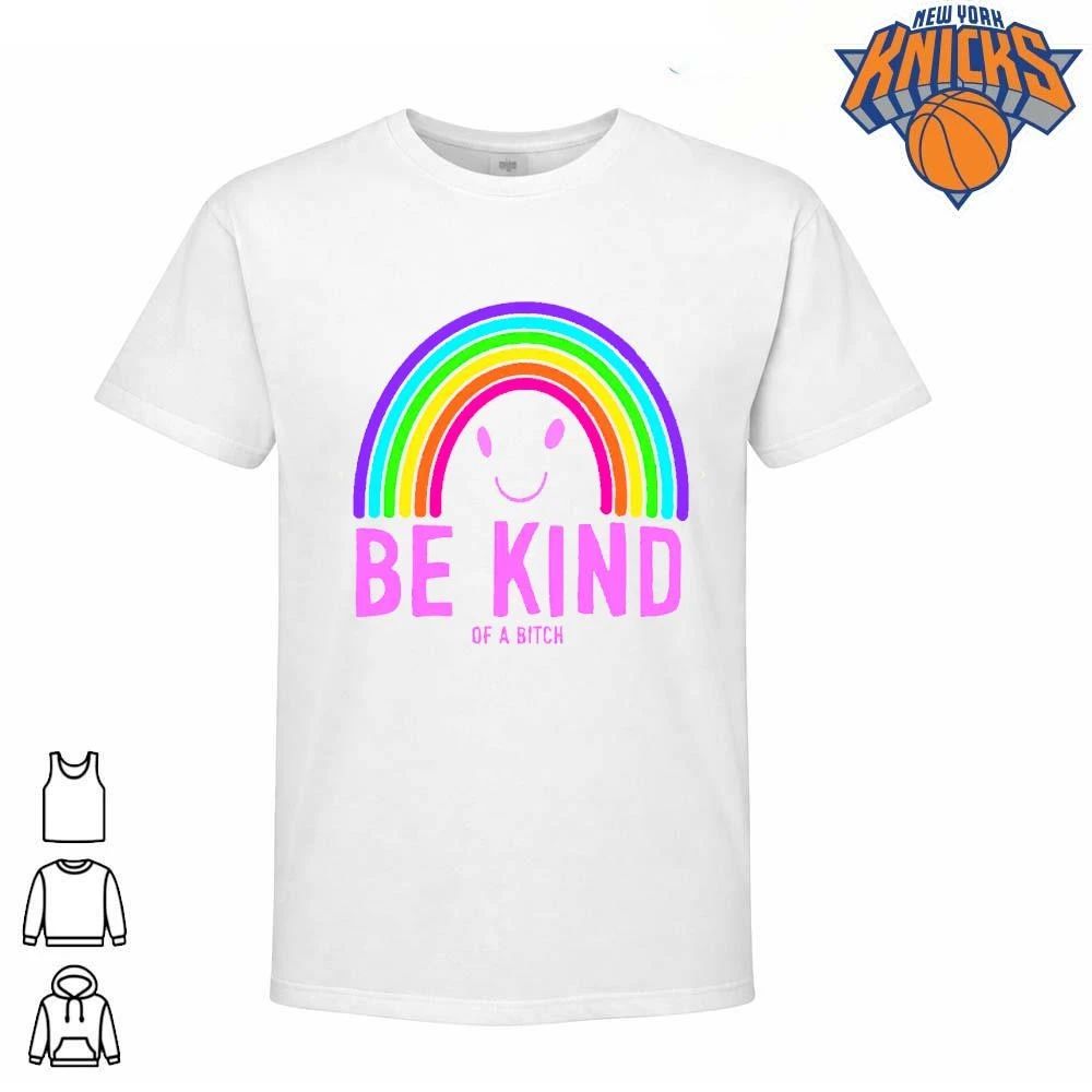 Be Kind Of A Bitch Pastel Rainbow Smile Sarcastic Meme shirt (1) Unisex T-shirt, Sweatshirt, Hoodie, Long Sleeve Tee - T-Shirt, Sweatshirt, Hoodie