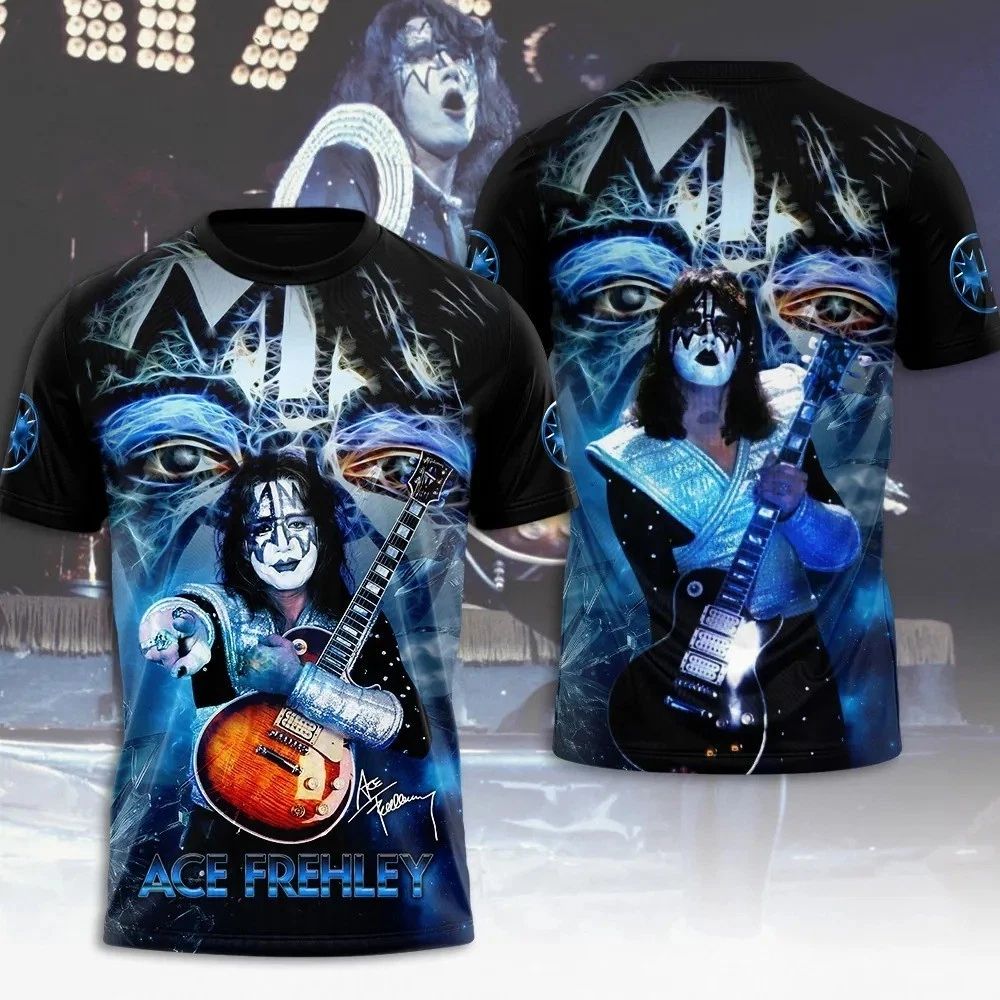 Ace Frehley Thank You For The Memories Signature T-shirt 3D Apparel Unisex T-shirt, Sweatshirt, Hoodie, Long Sleeve Tee - T-Shirt, Sweatshirt, Hoodie