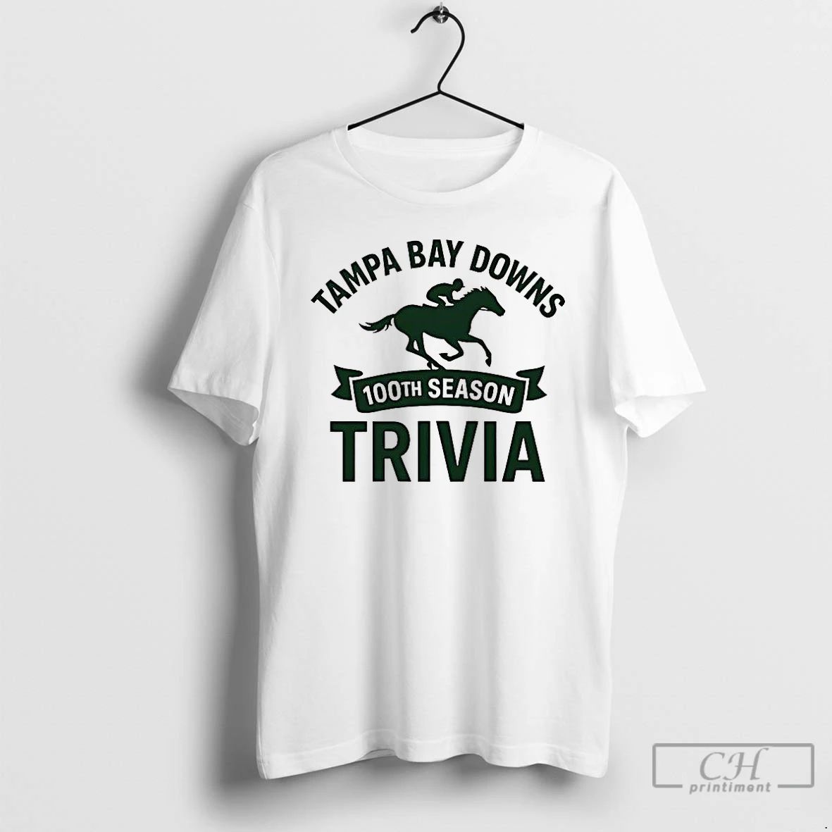Premium Tampa Bay Downs 100th Season Trivia 2025 Logo T Shirts Unisex T-shirt, Sweatshirt, Hoodie, Long Sleeve Tee - T-Shirt, Sweatshirt, Hoodie