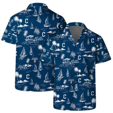 Cleveland Guardians Nautical Adventure Hawaiian Shirt Unisex T-shirt, Sweatshirt, Hoodie, Long Sleeve Tee - T-Shirt, Sweatshirt, Hoodie