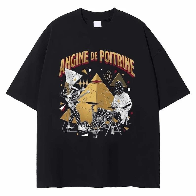 Angine De Poitrine Band T-shirt, Vintage Music Tee, Rock Concert Shirt Unisex T-shirt, Sweatshirt, Hoodie, Long Sleeve Tee - T-Shirt, Sweatshirt, Hoodie