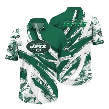 New York Jets Green Breeze Hawaiian Shirt Unisex T-shirt, Sweatshirt, Hoodie, Long Sleeve Tee - T-Shirt, Sweatshirt, Hoodie