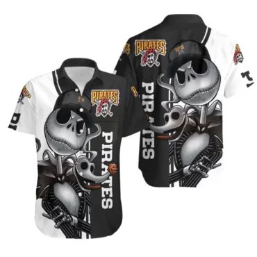 Pittsburgh Pirates Skeleton Spirit Hawaiian Shirt Unisex T-shirt, Sweatshirt, Hoodie, Long Sleeve Tee - T-Shirt, Sweatshirt, Hoodie