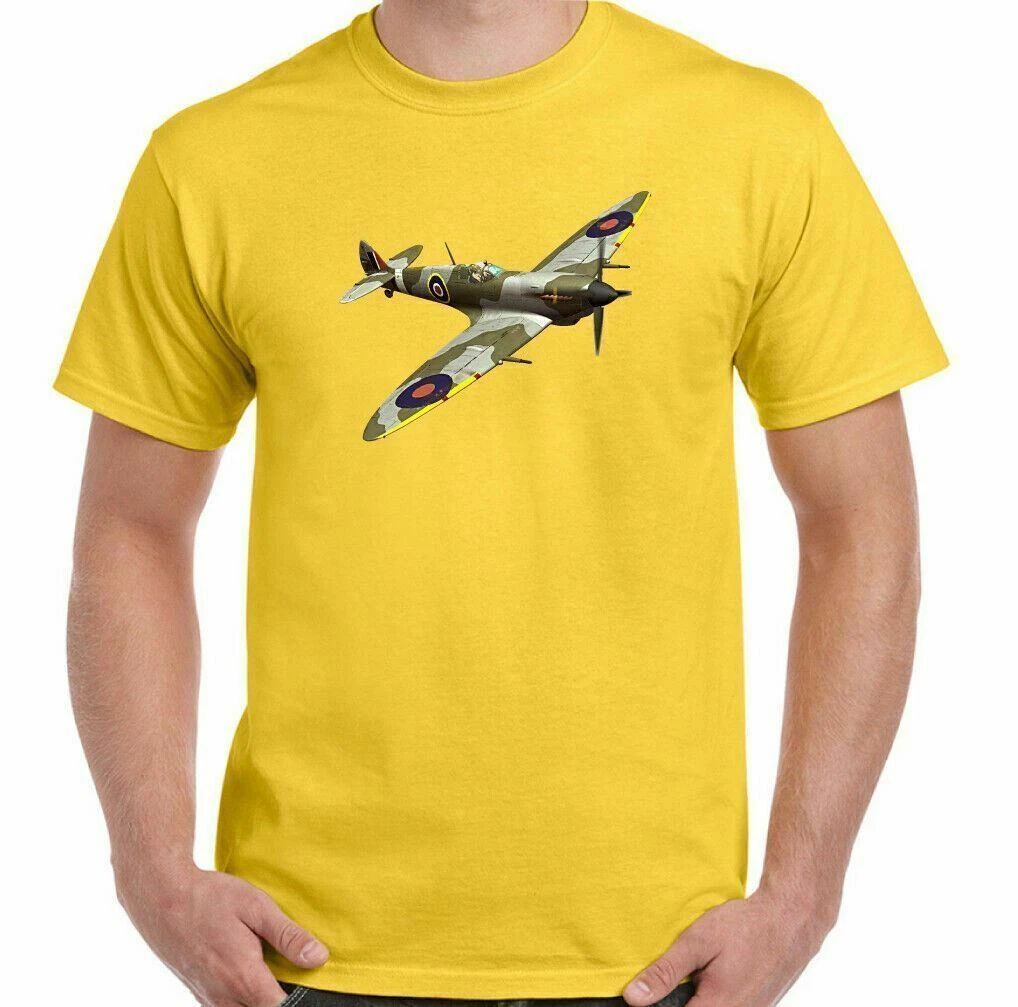 SPITFIRE T-SHIRT Supermarine WWII Battle of Britain RAF Tee Top British Fighter Unisex T-shirt, Sweatshirt, Hoodie, Long Sleeve Tee - T-Shirt, Sweatshirt, Hoodie