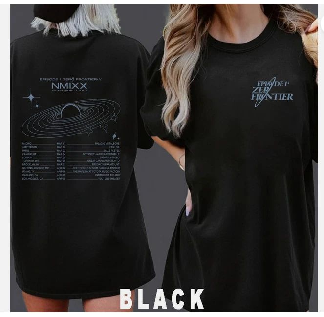 World Tour 2026 NMIXX First Frontier Unisex T-Shirt Unisex T-shirt, Sweatshirt, Hoodie, Long Sleeve Tee - T-Shirt, Sweatshirt, Hoodie