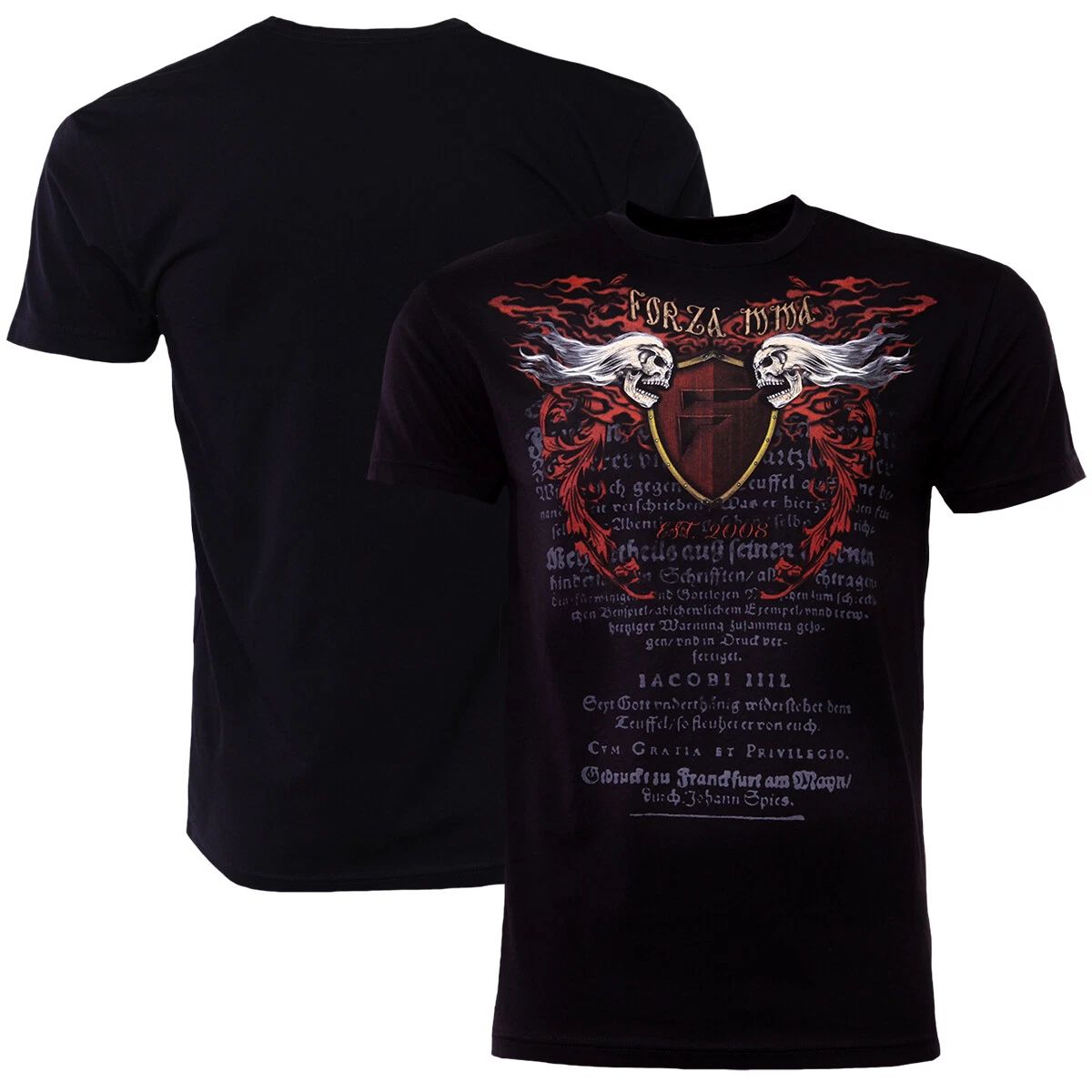 Forza Sports "Immortal Crest" MMA T-Shirt - Black Unisex T-shirt, Sweatshirt, Hoodie, Long Sleeve Tee - T-Shirt, Sweatshirt, Hoodie