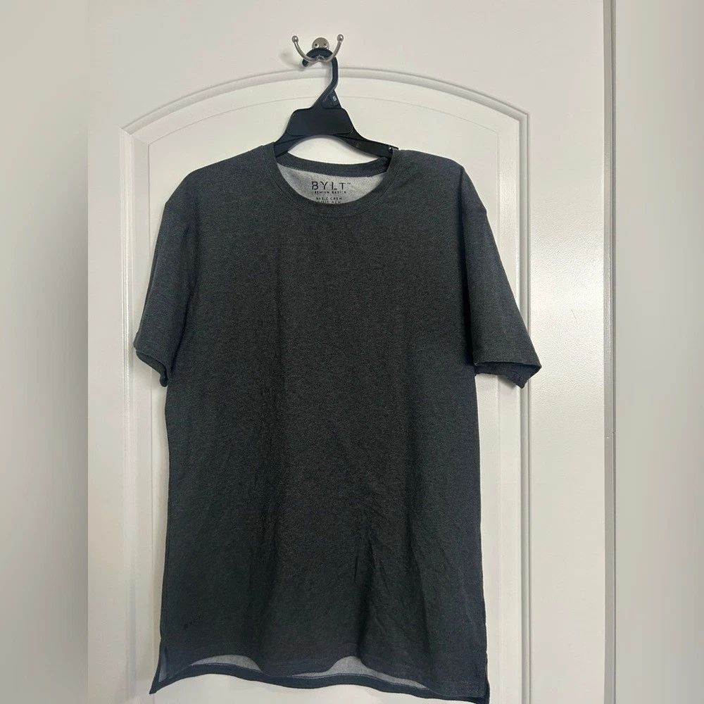 BYLT Basics Split Hem: LUX everyday essential t shirt gray size large workout Unisex T-shirt, Sweatshirt, Hoodie, Long Sleeve Tee - T-Shirt, Sweatshirt, Hoodie