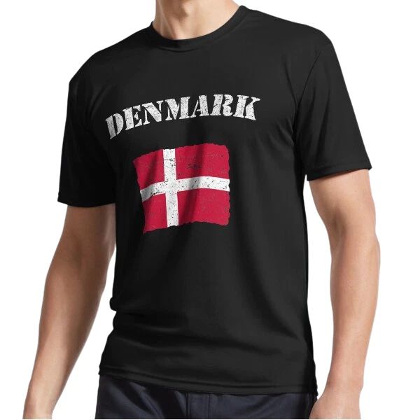 New Vintage Denmark Danish Flag Active Logo T-Shirt Funny Size S to 5XL Unisex T-shirt, Sweatshirt, Hoodie, Long Sleeve Tee - T-Shirt, Sweatshirt, Hoodie