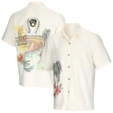 Milwaukee Brewers Ballpark Paradise Hawaiian Shirt Unisex T-shirt, Sweatshirt, Hoodie, Long Sleeve Tee - T-Shirt, Sweatshirt, Hoodie