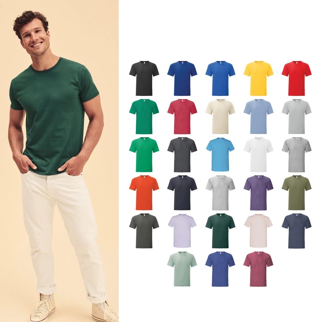 Fruit of the Loom Iconic 150 T 61-430-0 - Slim fashion fit Unisex T-shirt, Sweatshirt, Hoodie, Long Sleeve Tee - T-Shirt, Sweatshirt, Hoodie