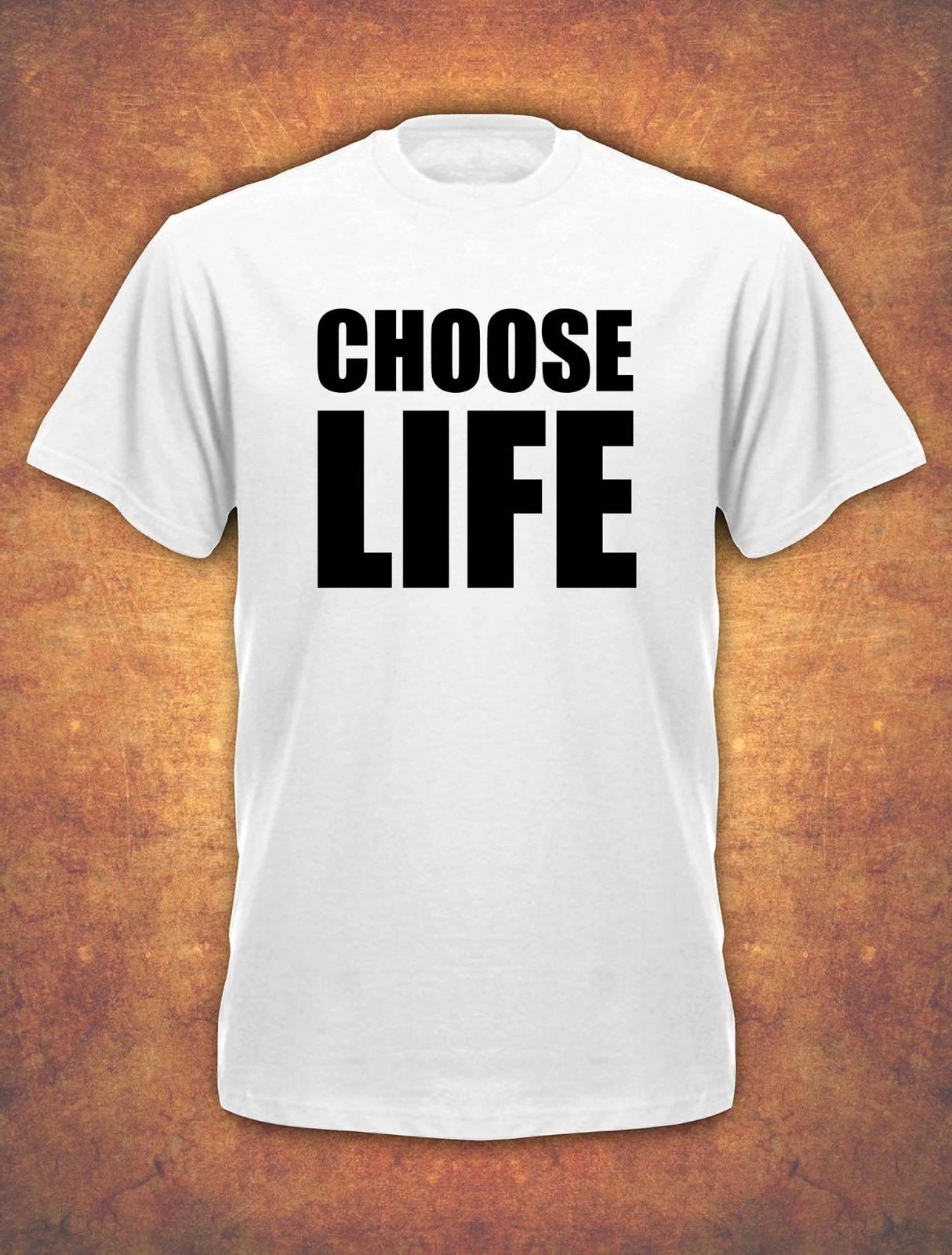CHOOSE LIFE WHAM Fancy Dress  George Michael Retro 80s Fan Mens T-Shirt White Unisex T-shirt, Sweatshirt, Hoodie, Long Sleeve Tee - T-Shirt, Sweatshirt, Hoodie