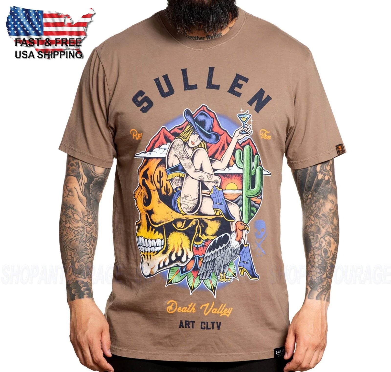 Sullen Art Collective Death Valley Premium SCM5701 Short Sleeve T-shirt For Men Unisex T-shirt, Sweatshirt, Hoodie, Long Sleeve Tee - T-Shirt, Sweatshirt, Hoodie