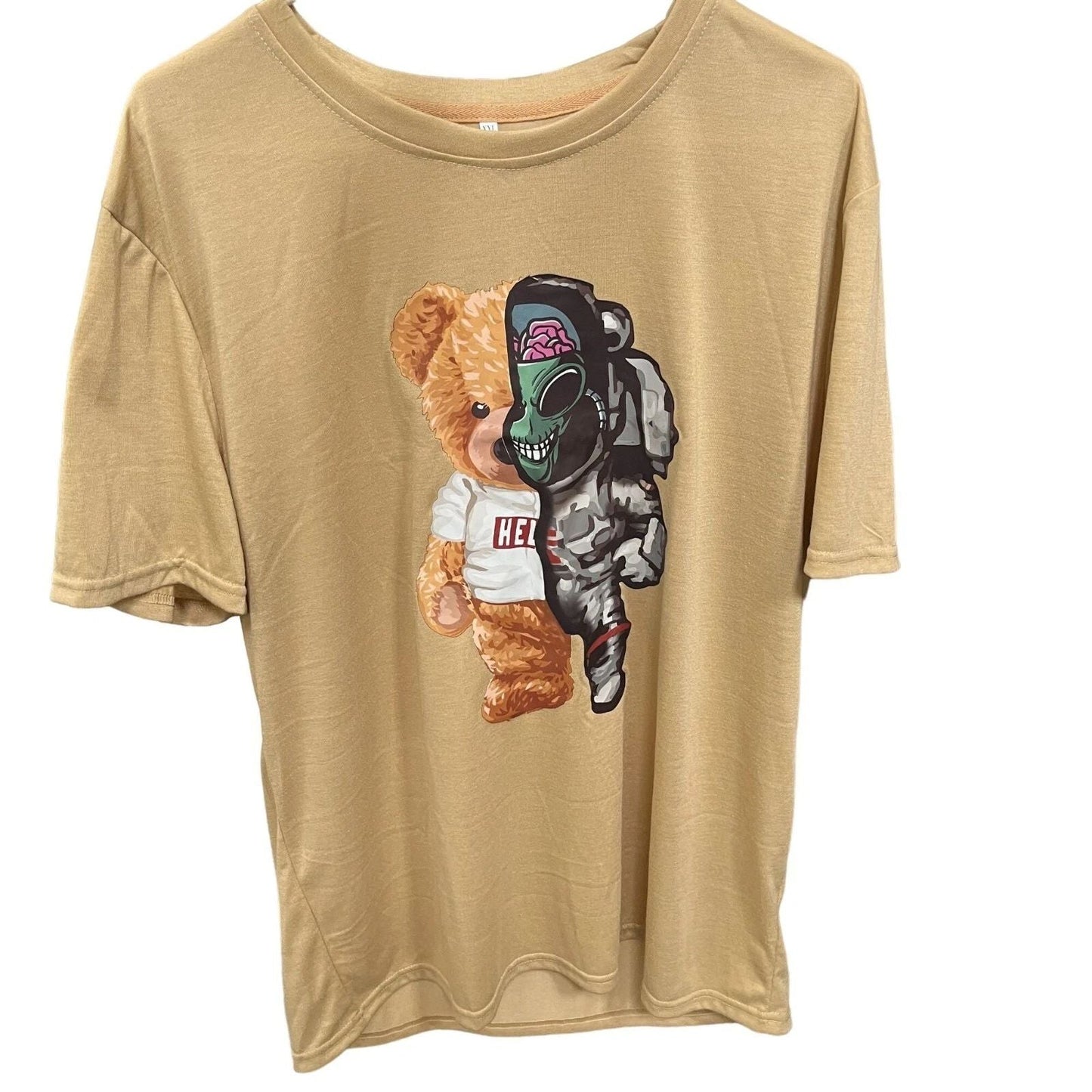 Shein Mens Trendy Mechanical Bear T Tee Tshirt Casual Crew Size XXL 2XL New Unisex T-shirt, Sweatshirt, Hoodie, Long Sleeve Tee - T-Shirt, Sweatshirt, Hoodie