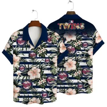 Minnesota Twins Beachside Breeze Hawaiian Shirt Unisex T-shirt, Sweatshirt, Hoodie, Long Sleeve Tee - T-Shirt, Sweatshirt, Hoodie