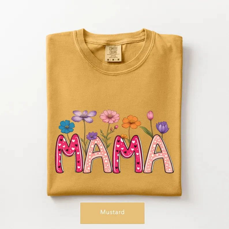 Mama Floral Design Cute Pink Comfort Tee Unisex T-shirt, Sweatshirt, Hoodie, Long Sleeve Tee - T-Shirt, Sweatshirt, Hoodie
