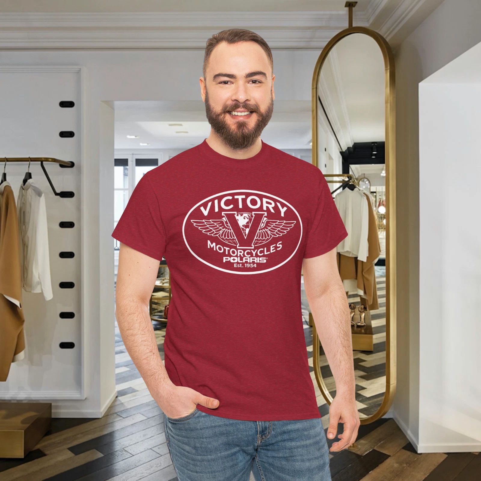 Victory Skull Motorcycle Vintage Logo T-Shirt Classic Biker Tee Unisex Unisex T-shirt, Sweatshirt, Hoodie, Long Sleeve Tee - T-Shirt, Sweatshirt, Hoodie