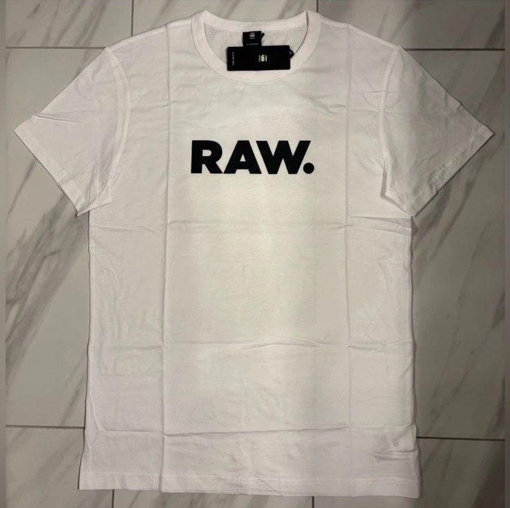 G-Star Raw Mens Logo T-Shirt White Black New Unisex T-shirt, Sweatshirt, Hoodie, Long Sleeve Tee - T-Shirt, Sweatshirt, Hoodie