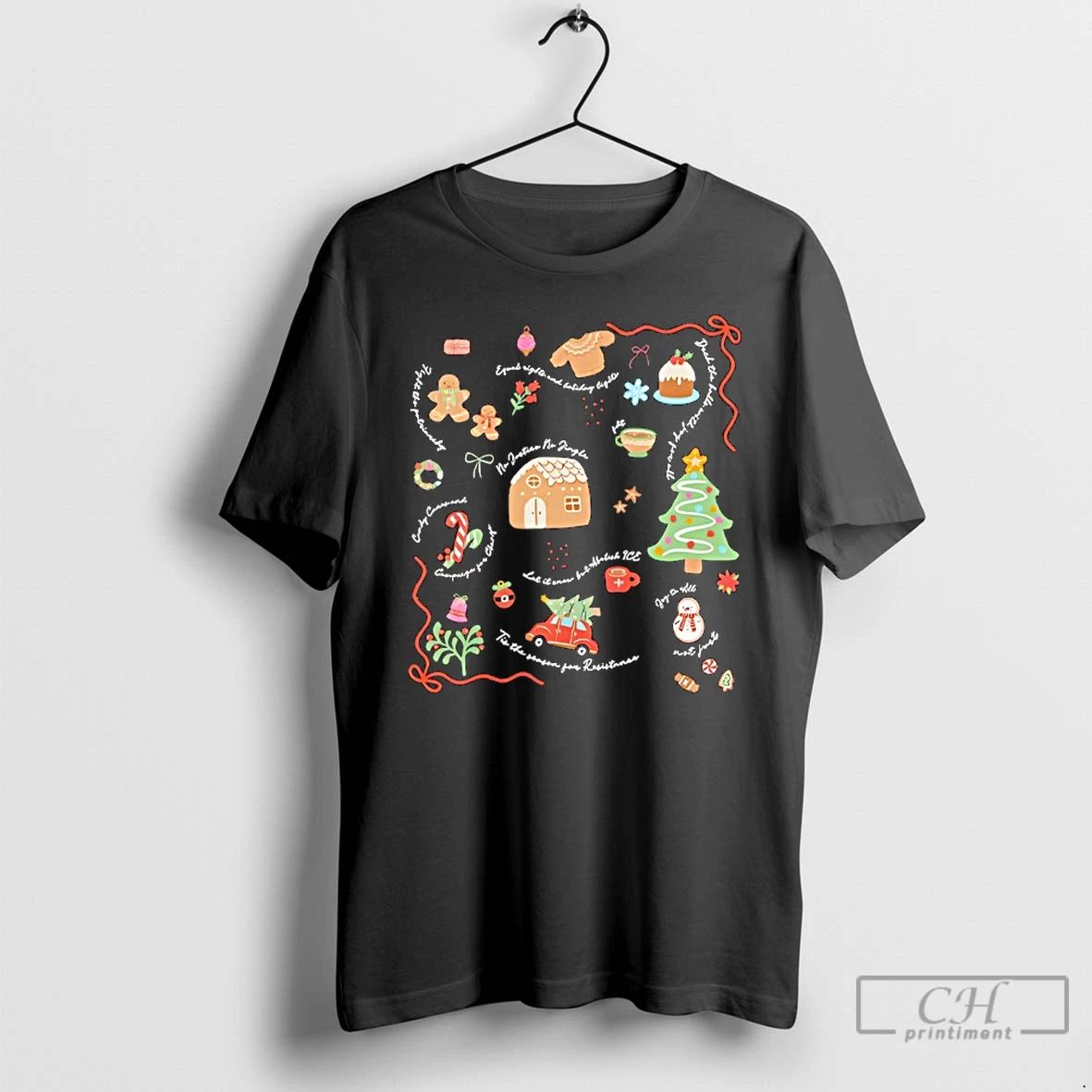 Premium Doodle Liberal Values Holiday Subtle Anti Trump Christmas T Shirts Unisex T-shirt, Sweatshirt, Hoodie, Long Sleeve Tee - T-Shirt, Sweatshirt, Hoodie