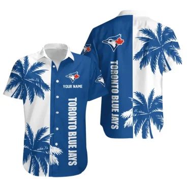 Toronto Blue Jays Tropical Breeze Hawaiian Shirt Unisex T-shirt, Sweatshirt, Hoodie, Long Sleeve Tee - T-Shirt, Sweatshirt, Hoodie