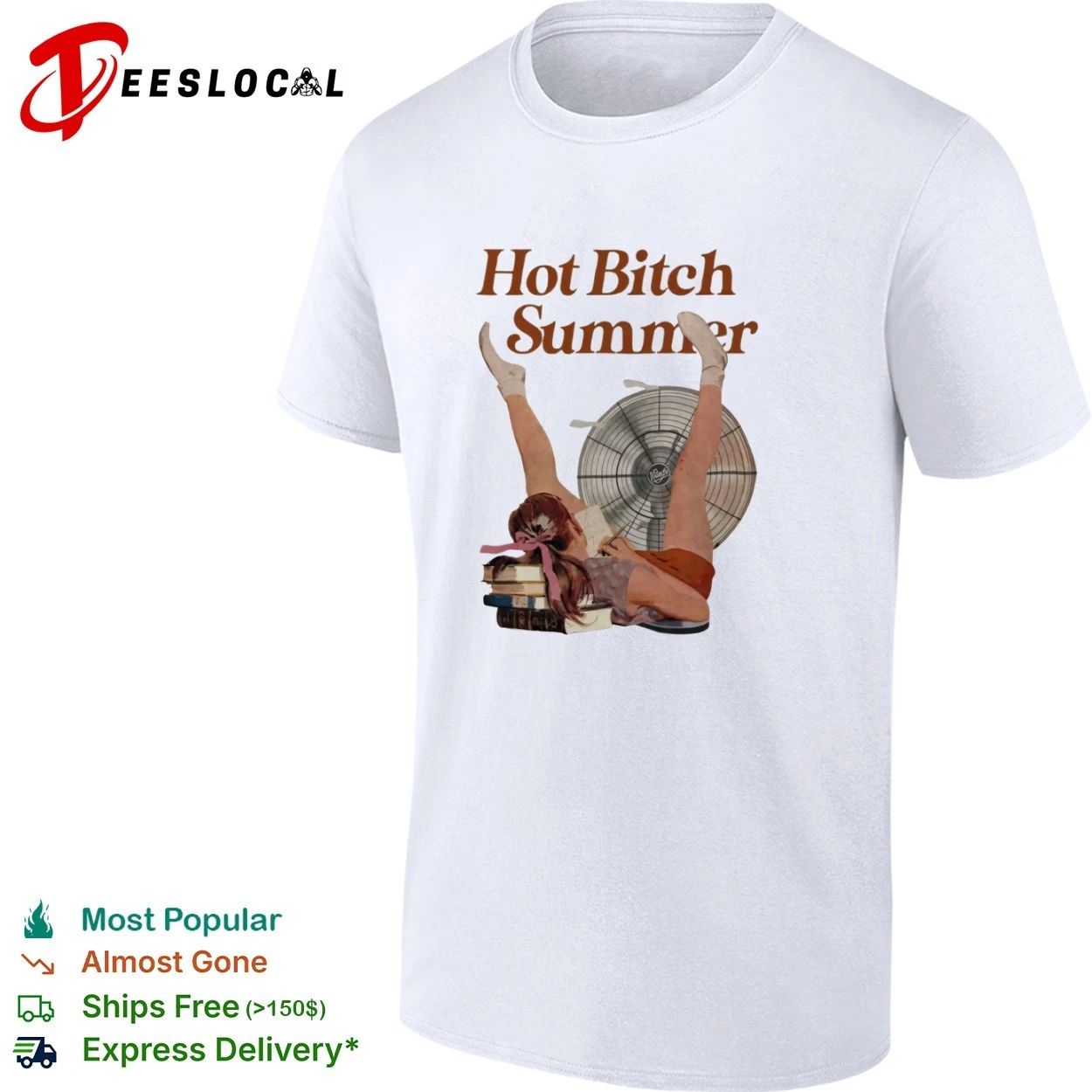 Bitch Summer retro aesthetic T-shirt Unisex T-shirt, Sweatshirt, Hoodie, Long Sleeve Tee - T-Shirt, Sweatshirt, Hoodie