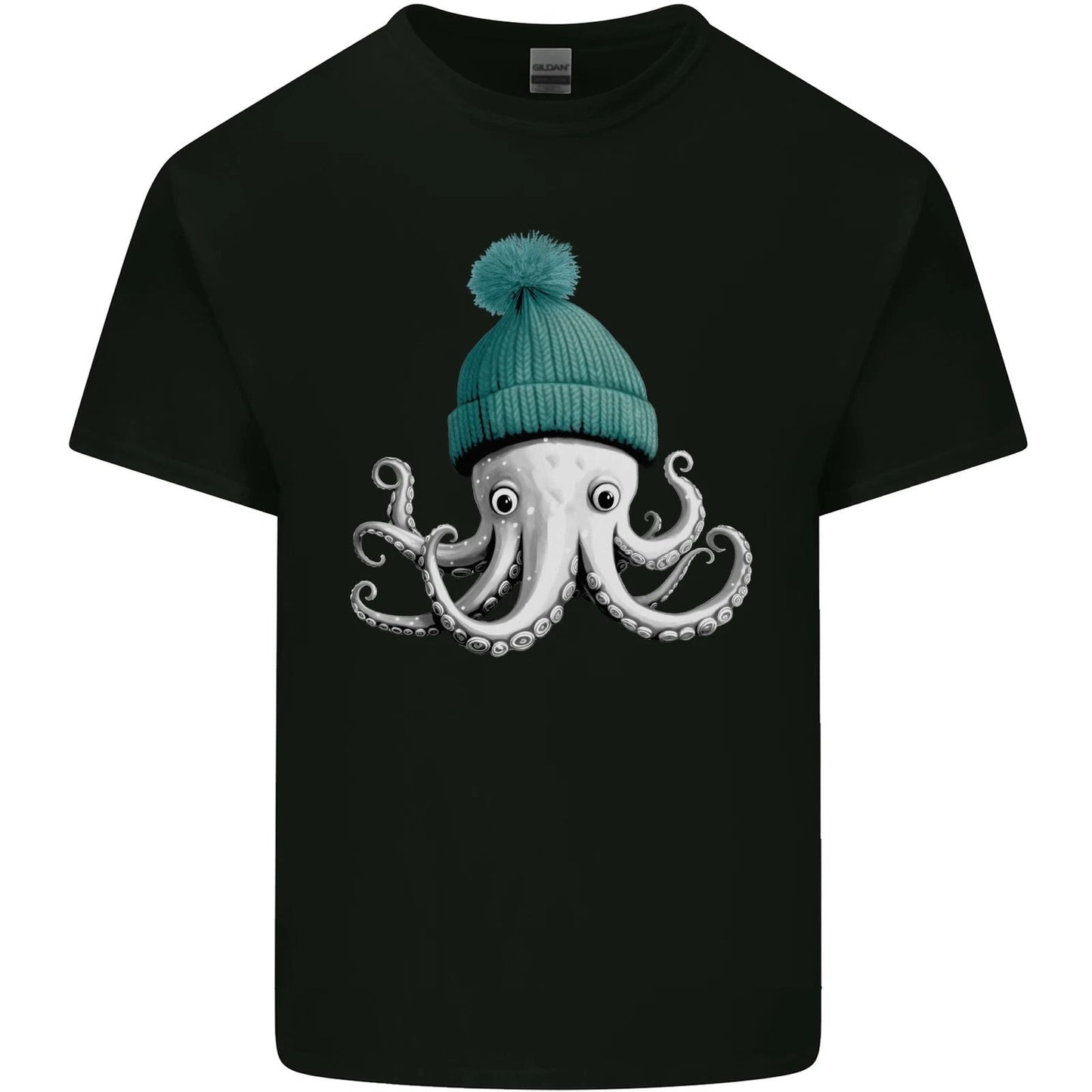 A Cute Baby Octopus in a Hat Scuba Diving Mens Light Cotton T-Shirt Unisex T-shirt, Sweatshirt, Hoodie, Long Sleeve Tee - T-Shirt, Sweatshirt, Hoodie