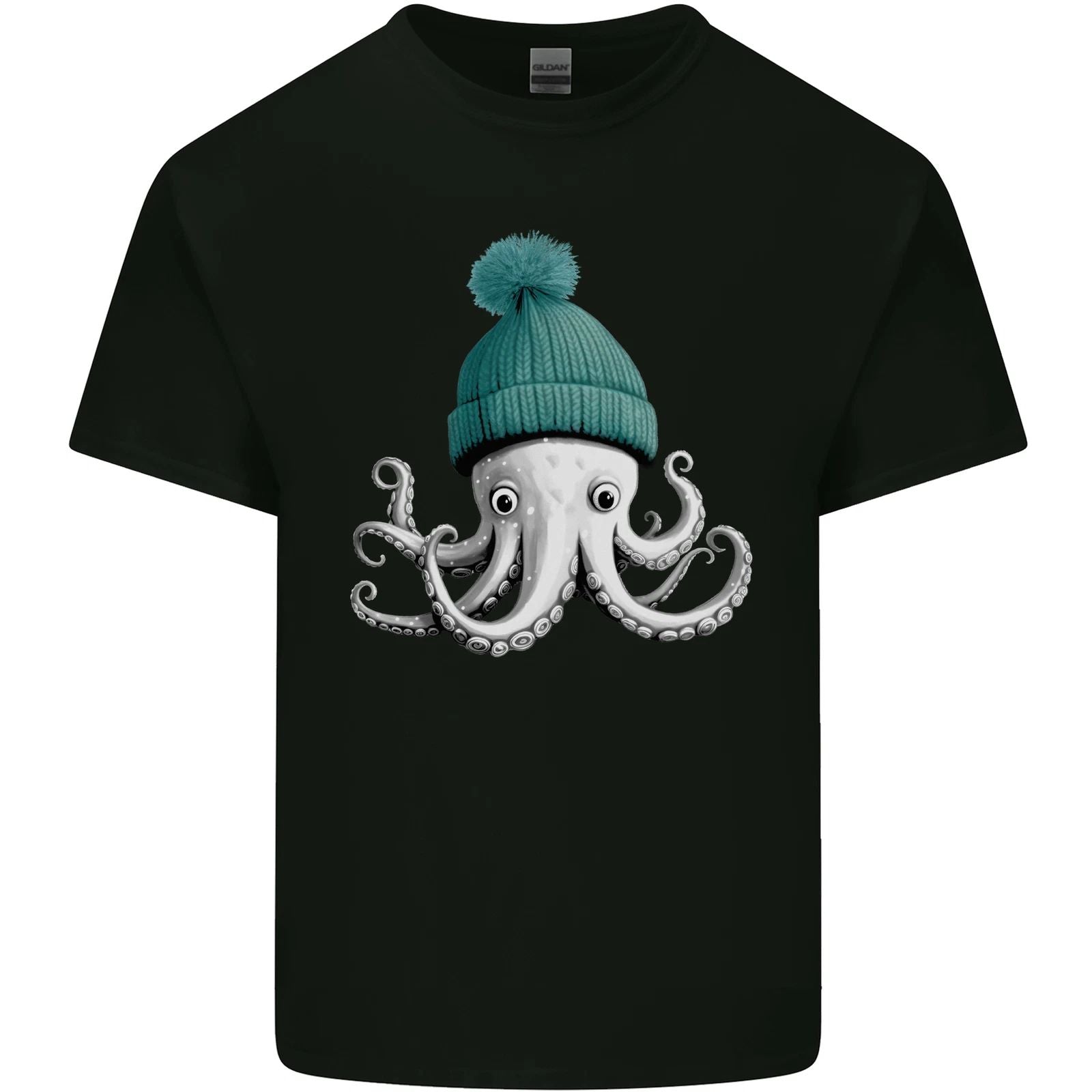 A Cute Baby Octopus in a Hat Scuba Diving Mens Light Cotton T-Shirt Unisex T-shirt, Sweatshirt, Hoodie, Long Sleeve Tee - T-Shirt, Sweatshirt, Hoodie