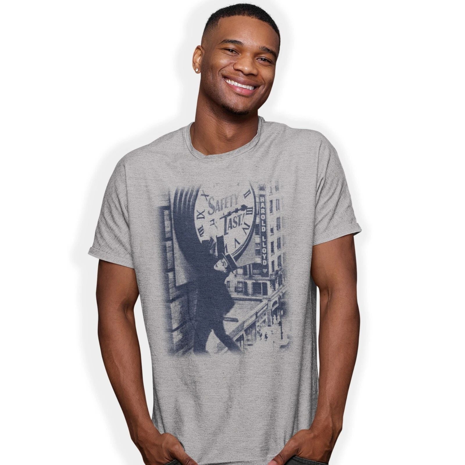 Harold Lloyd Safety Last Classic Silent Comedy T-Shirt Birthday Gift Unisex T-shirt, Sweatshirt, Hoodie, Long Sleeve Tee - T-Shirt, Sweatshirt, Hoodie