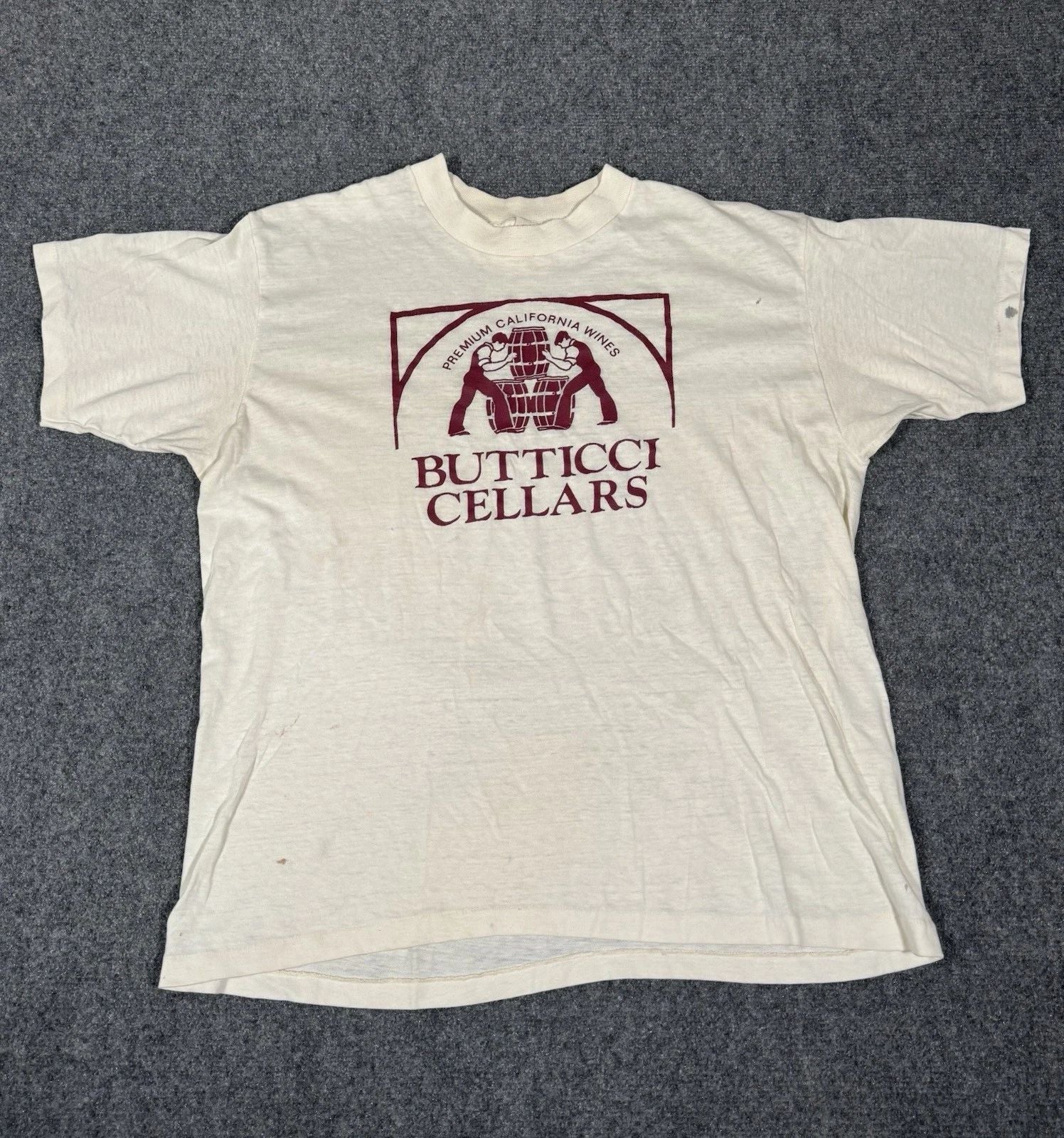 Vintage Wright's Shirt Mens XL White Premium California Wines Tee 80s Flawed Unisex T-shirt, Sweatshirt, Hoodie, Long Sleeve Tee - T-Shirt, Sweatshirt, Hoodie