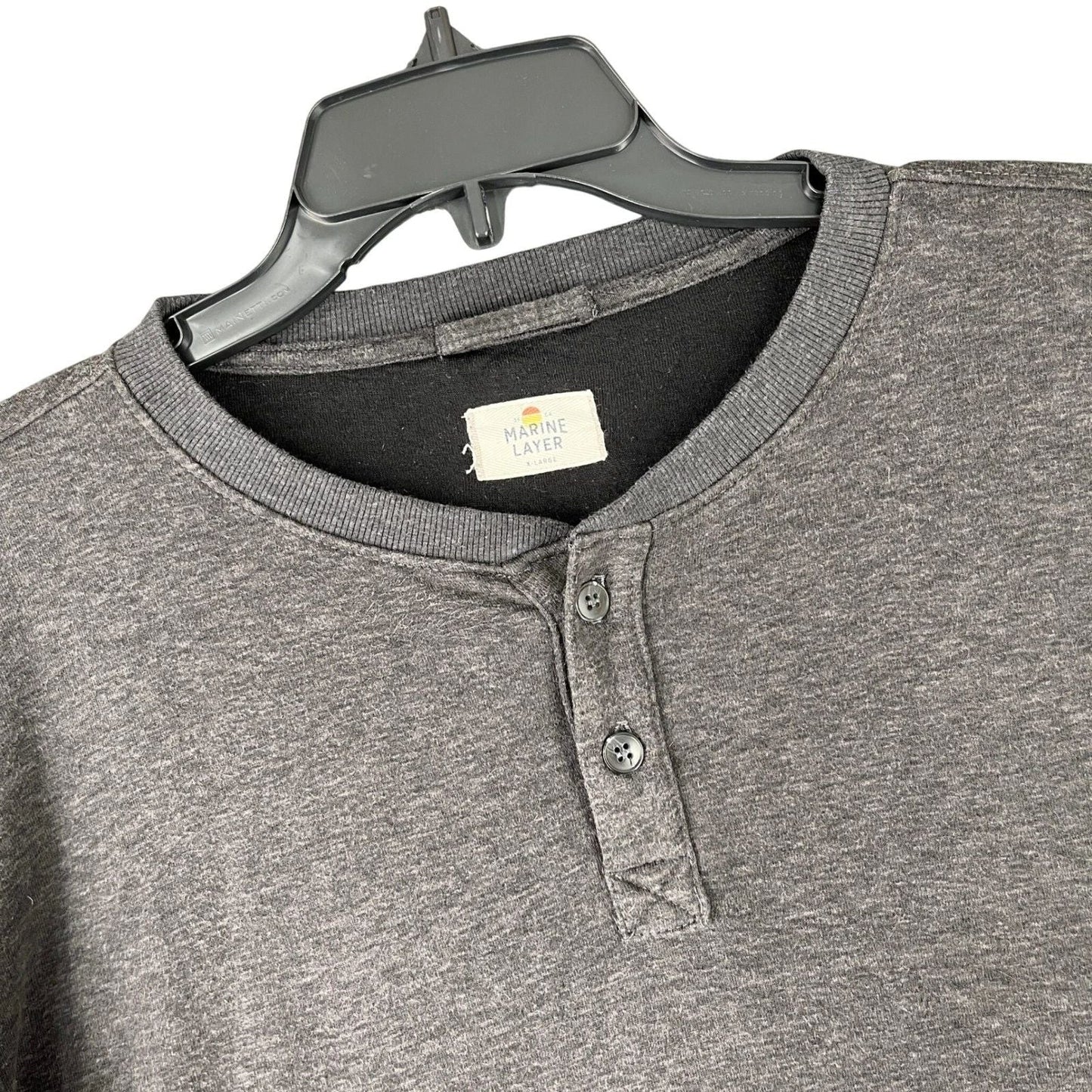 Marine Layer Supima Cotton Modal Henley Shirt Men L USA Made Premium Casual Unisex T-shirt, Sweatshirt, Hoodie, Long Sleeve Tee - T-Shirt, Sweatshirt, Hoodie