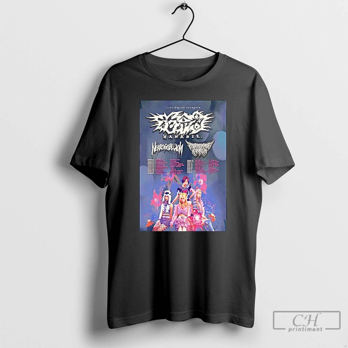 Premium North America Hanabie Tour 2026 T Shirts Unisex T-shirt, Sweatshirt, Hoodie, Long Sleeve Tee - T-Shirt, Sweatshirt, Hoodie