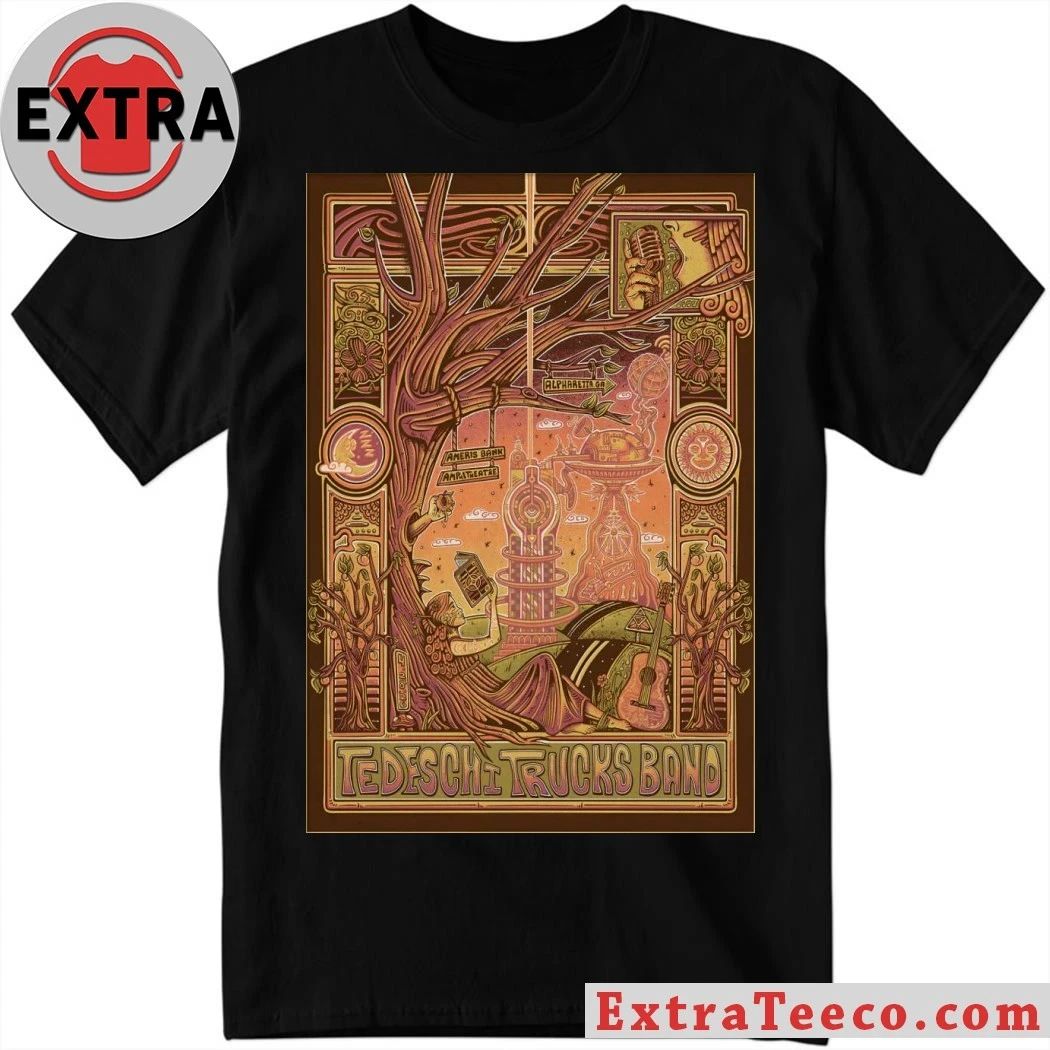 Tedeschi Trucks Band Ameris Bank Amphitheatre, Alpharetta GA April 28 2026 Poster Shirt Unisex T-shirt, Sweatshirt, Hoodie, Long Sleeve Tee - T-Shirt, Sweatshirt, Hoodie