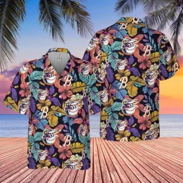 Baltimore Orioles Tropical Sunset Vibes Hawaiian Shirt Unisex T-shirt, Sweatshirt, Hoodie, Long Sleeve Tee - T-Shirt, Sweatshirt, Hoodie